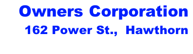 Owners Corporation 162 Power St.,  Hawthorn